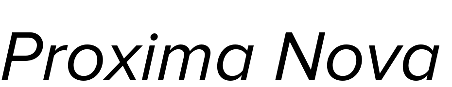 Proxima Nova Regular Italic Font Download Free